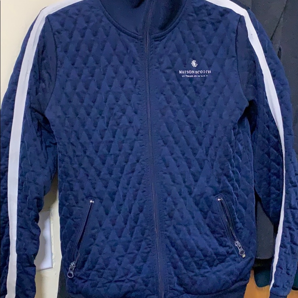 Maisonette Scotch Blue Turtleneck Jacket